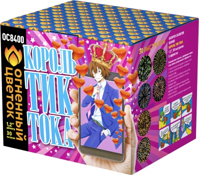 Король Тик-Тока Батарея салютов купить в Рыбинске | rybinsk.salutsklad.ru