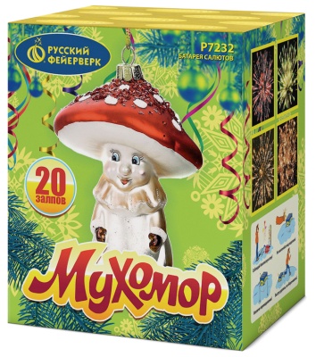 Мухомор Батарея салютов купить в Рыбинске | rybinsk.salutsklad.ru